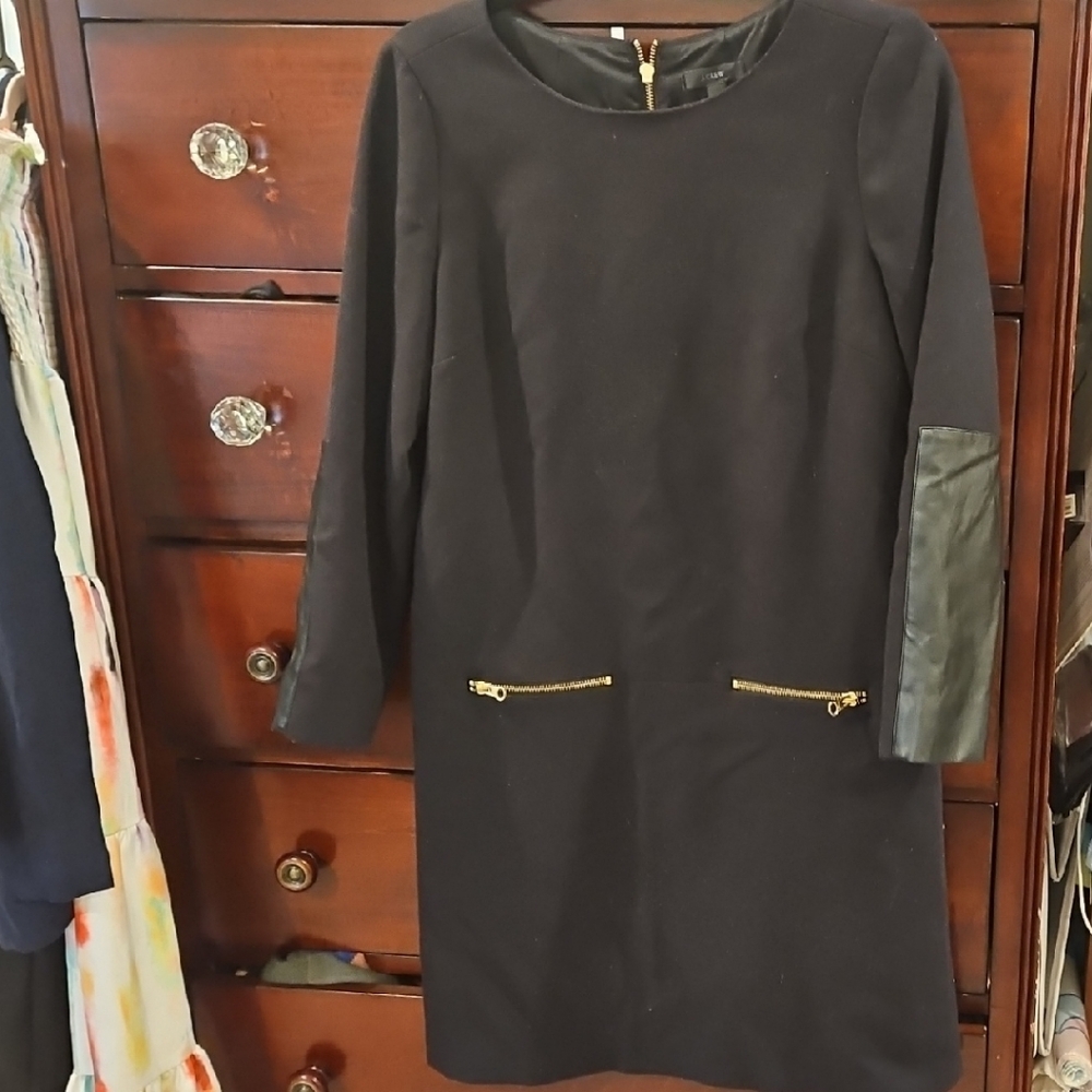 2/$25   J. Crew Black Dress with Gold Accents